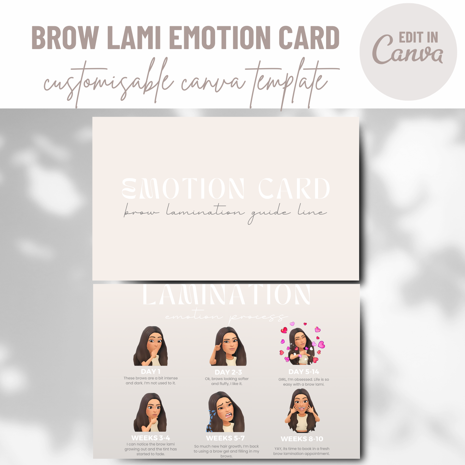 BROW LAMI EMOTION CARD
