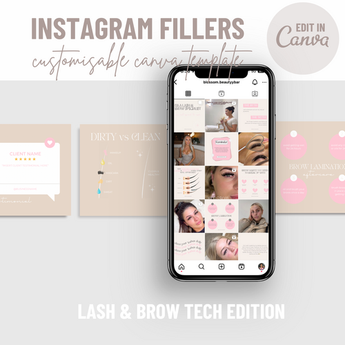 36 CUSTOMISABLE INSTAGRAM FILLERS