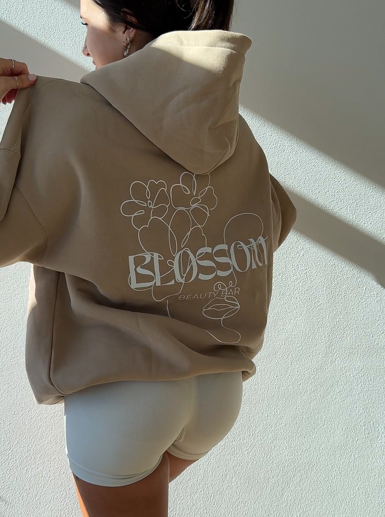Blossom Oversized Fleeced Hoodie